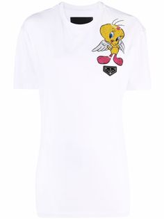 Philipp Plein футболка Tweety с заклепками