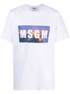 MSGM футболка с логотипом