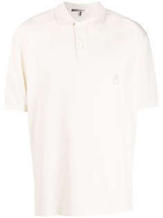 Isabel Marant рубашка поло с вышитым логотипом и короткими рукавами