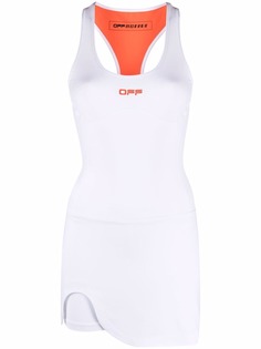Off-White платье с логотипом