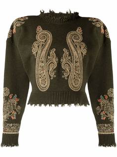 ETRO джемпер Maglie с вышивкой