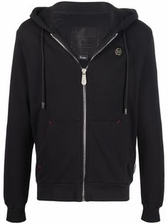 Philipp Plein флисовое худи с нашивкой-логотипом
