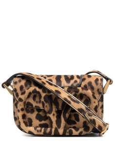 Valentino Garavani сумка на плечо с леопардовым принтом