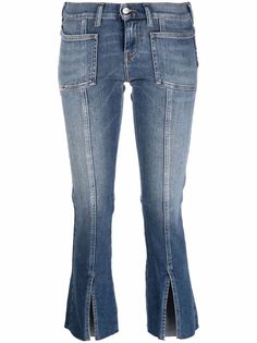 Diesel укороченные джинсы с заниженной талией