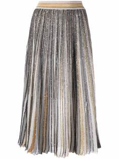 Missoni юбка в полоску с пайетками