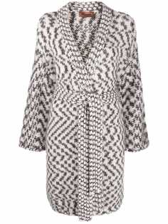 Missoni кардиган вязки интарсия с поясом