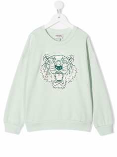 Kenzo Kids толстовка с вышивкой Tiger