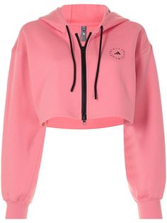 adidas by Stella McCartney худи на молнии с логотипом