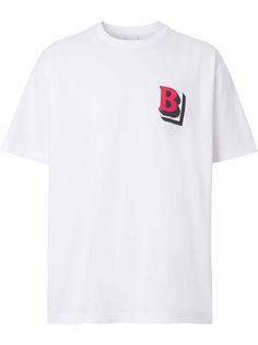 Burberry футболка оверсайз с графичным принтом