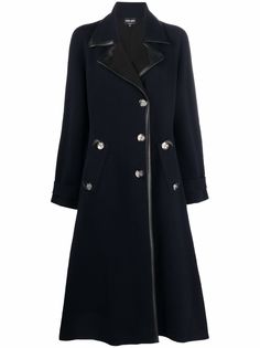 Giorgio Armani пальто со смещенной застежкой на пуговицах