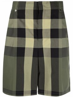 Burberry клетчатые шорты строгого кроя