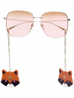 Gucci Eyewear солнцезащитные очки в массивной оправе