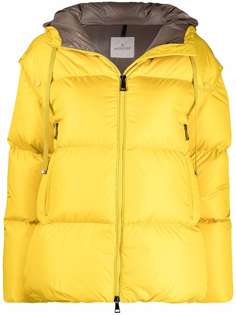 Moncler пуховик с нашивкой-логотипом