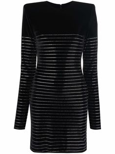 Alexandre Vauthier платье мини с кристаллами