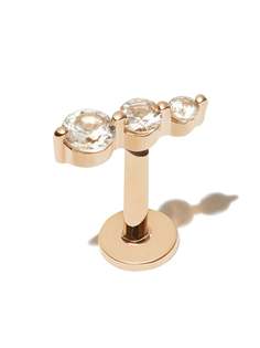 Otiumberg серьги-гвоздики Stone из желтого золота с топазами