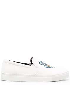 Kenzo кеды с вышитым логотипом