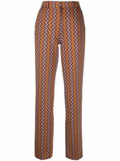 M Missoni брюки с узором зигзаг