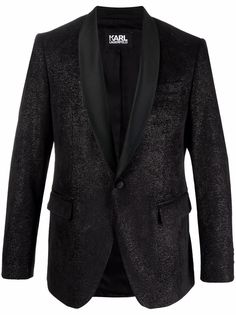 Karl Lagerfeld пиджак с блестками и лацканами-шалькой