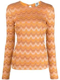 M Missoni топ с узором зигзаг