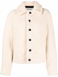 Saint Laurent короткая шуба из овчины