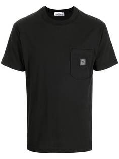 Stone Island футболка с нашивкой-логотипом