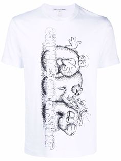 Comme Des Garçons Shirt футболка с принтом Kaws