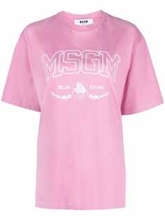 MSGM футболка с логотипом