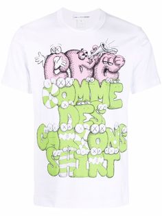 Comme Des Garçons Shirt футболка с графичным принтом из коллаборации с Kaws