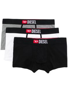 Diesel комплект из трех боксеров с логотипом