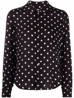 Comme Des Garçons Comme Des Garçons атласная рубашка в горох