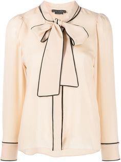 Alice+Olivia шелковая блузка с бантом