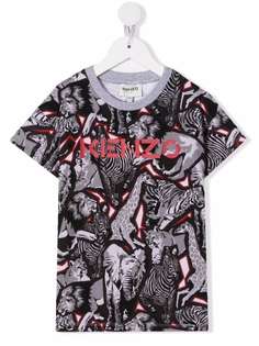 Kenzo Kids футболка с принтом Jungle