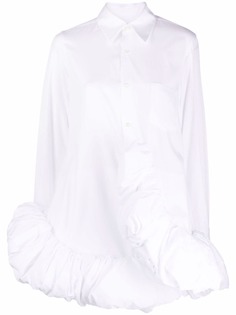Comme Des Garçons рубашка асимметричного кроя с оборками