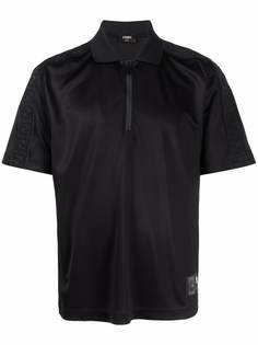 Fendi рубашка поло с короткими рукавами и логотипом FF