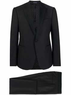 Emporio Armani строгий костюм с однобортным пиджаком
