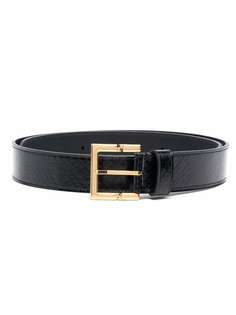 Saint Laurent ремень с тиснением под змеиную кожу