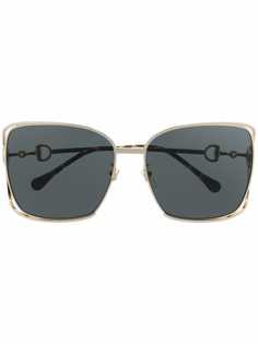 Gucci Eyewear солнцезащитные очки с декором Horsebit