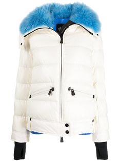 Moncler Grenoble пуховик с искусственным мехом