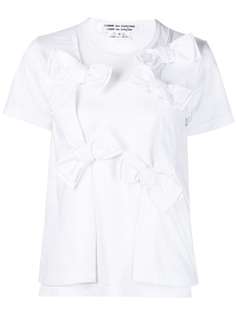 Comme Des Garçons Comme Des Garçons многослойная футболка с бантом