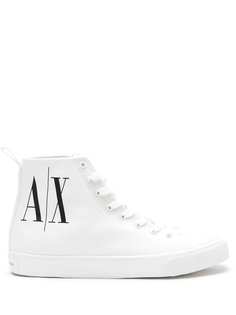 Armani Exchange высокие кеды с логотипом