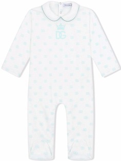 Dolce & Gabbana Kids комплект для новорожденного с логотипом DG
