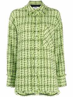 MSGM твидовая куртка-рубашка