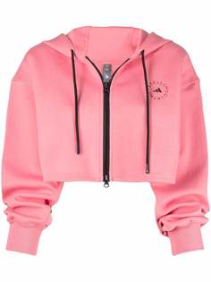 adidas by Stella McCartney худи на молнии с логотипом