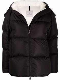 Moncler пуховик со съемными рукавами
