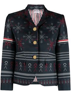 Thom Browne блейзер с принтом