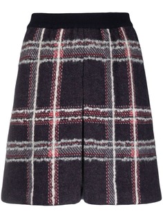 Thom Browne клетчатая юбка с завышенной талией