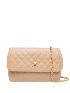 Chanel Pre-Owned стеганая сумка на плечо 1990-го года