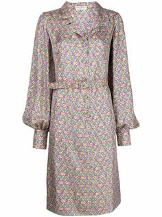 Emilio Pucci Pre-Owned платье с поясом и геометричным принтом