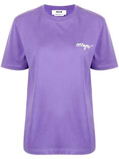 MSGM футболка с логотипом