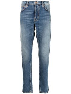 Nudie Jeans прямые джинсы Lean Dean средней посадки